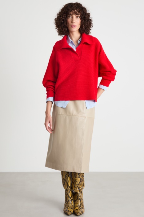 Oversized-Collar Jumper Intrend