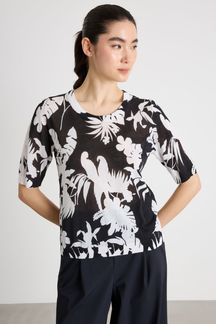 Maglia in organza stampata Intrend - 2