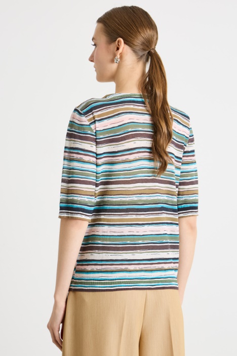 Maglia in organza stampata