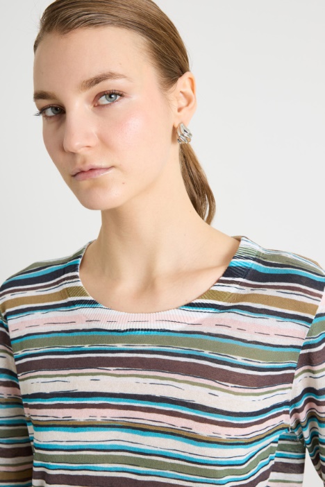 Maglia in organza stampata