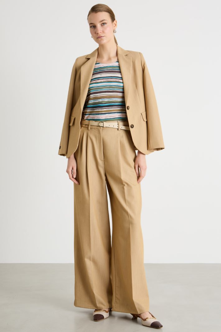 Printed Organza Top Intrend