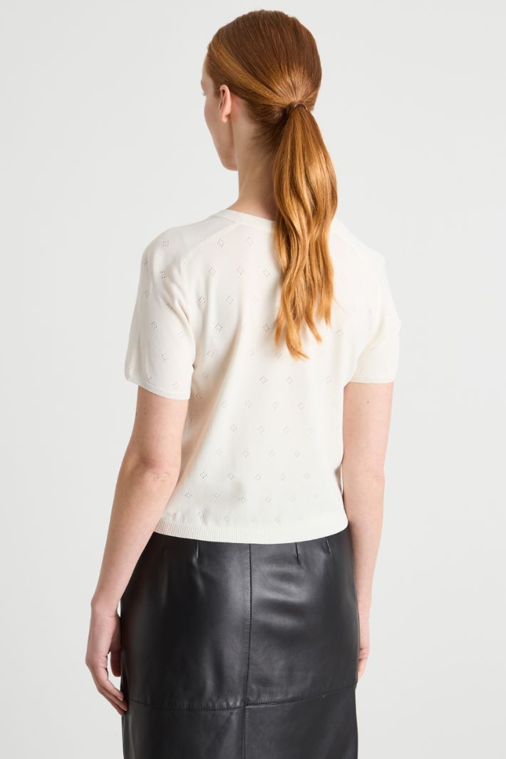 Short-Sleeved Knit Top Intrend - 4