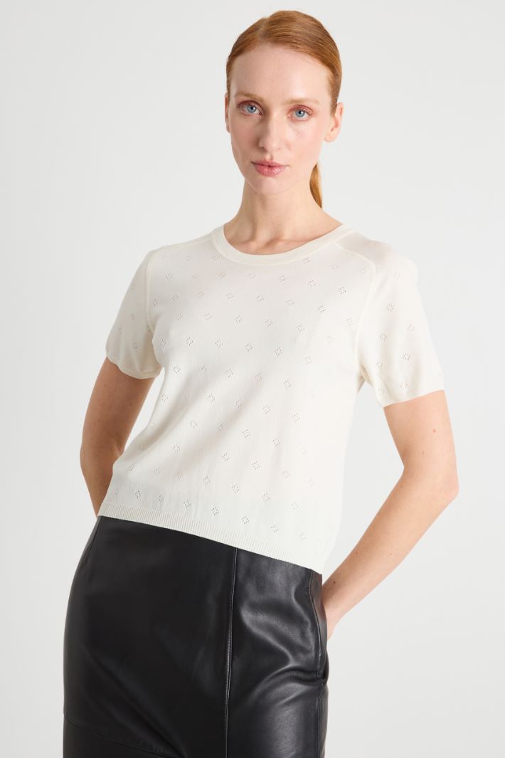 Short-Sleeved Knit Top Intrend - 2