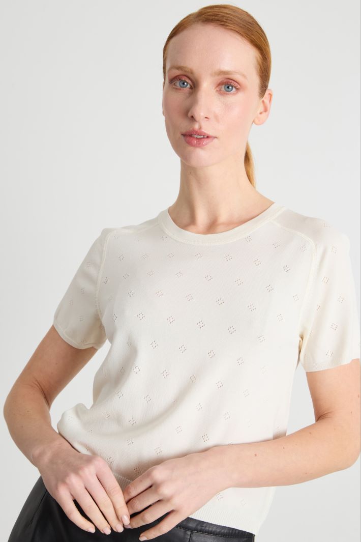 Short-Sleeved Knit Top Intrend - 3