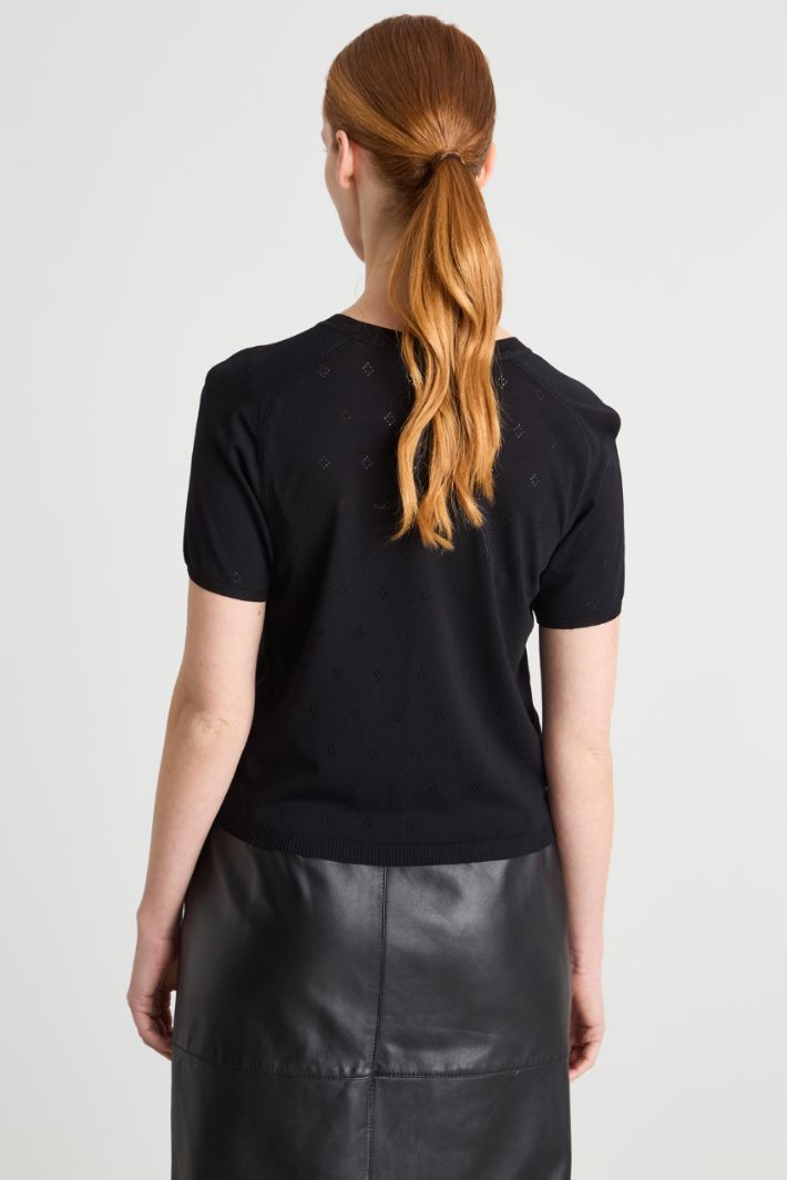 Short-Sleeved Knit Top Intrend - 4