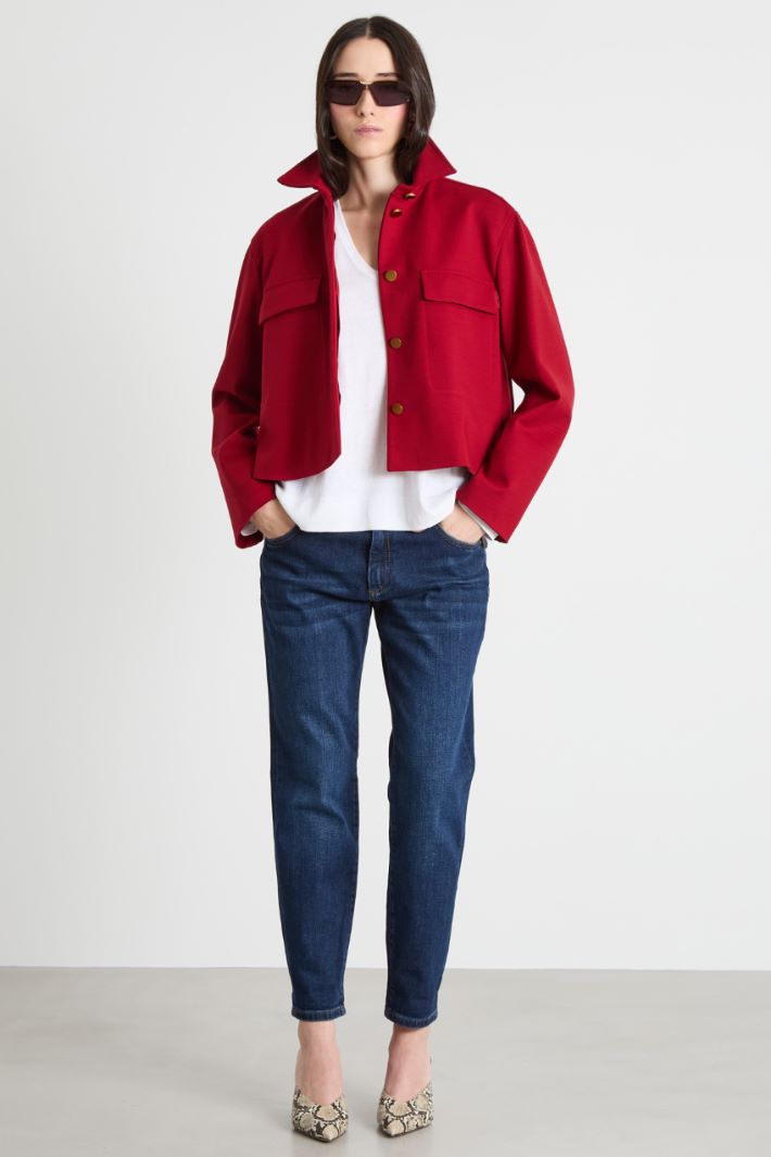 Maglia con scollo a V Intrend