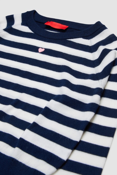 Maglia girocollo con ricamo BAMBINI