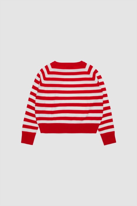 Maglia girocollo con ricamo BAMBINI