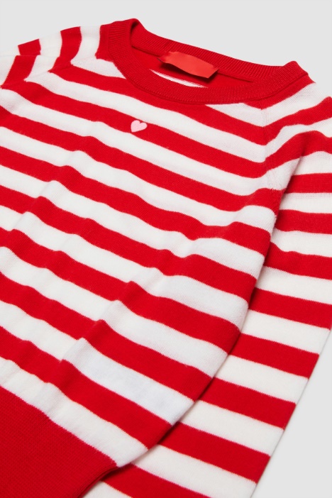 Maglia girocollo con ricamo BAMBINI