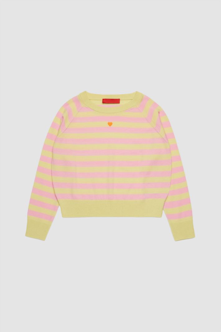 Maglia girocollo con ricamo Intrend