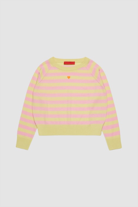 Maglia girocollo con ricamo Intrend