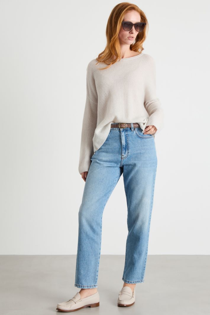 Ribbed Cashmere Jumper Intrend