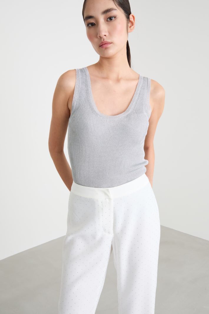 Top laminato a costine Intrend - 2