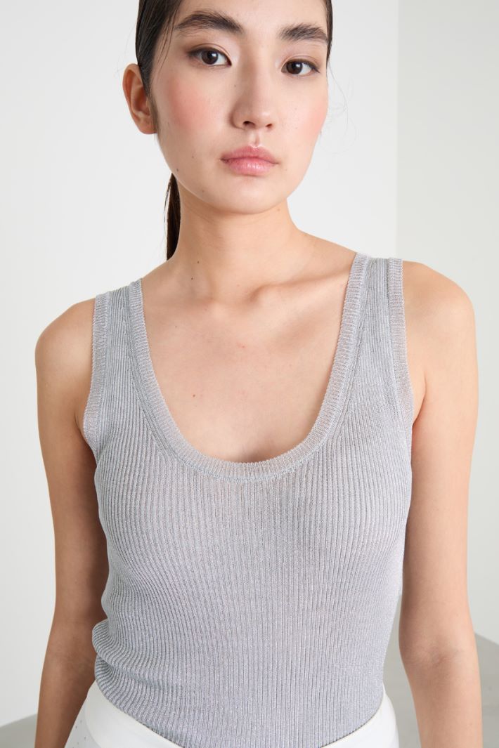 Top laminato a costine Intrend - 3