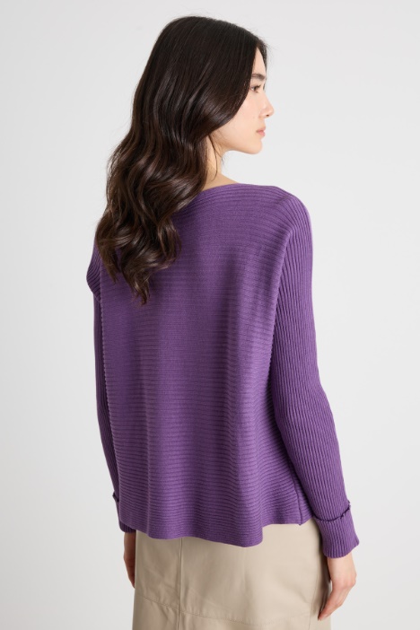 Maglia a coste orizzontali