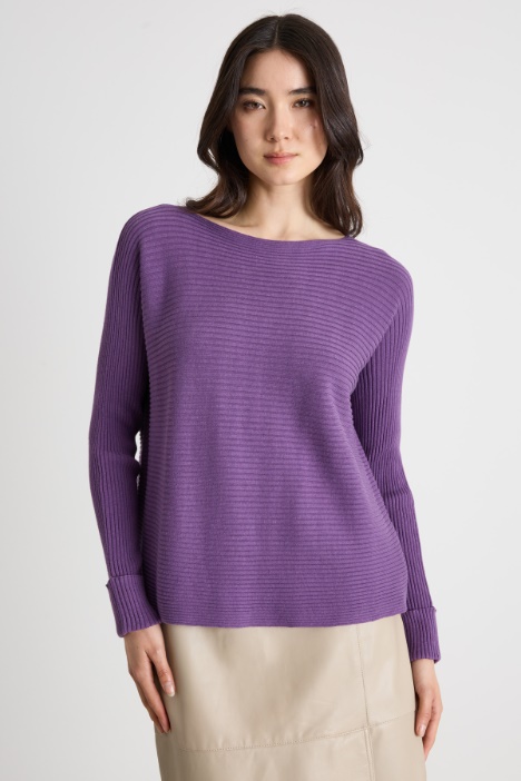 Horizontally ribbed jumper Intrend