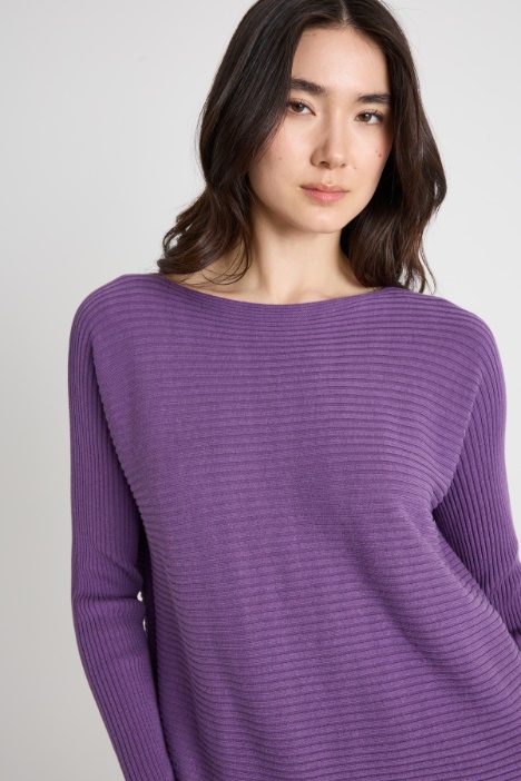 Maglia a coste orizzontali