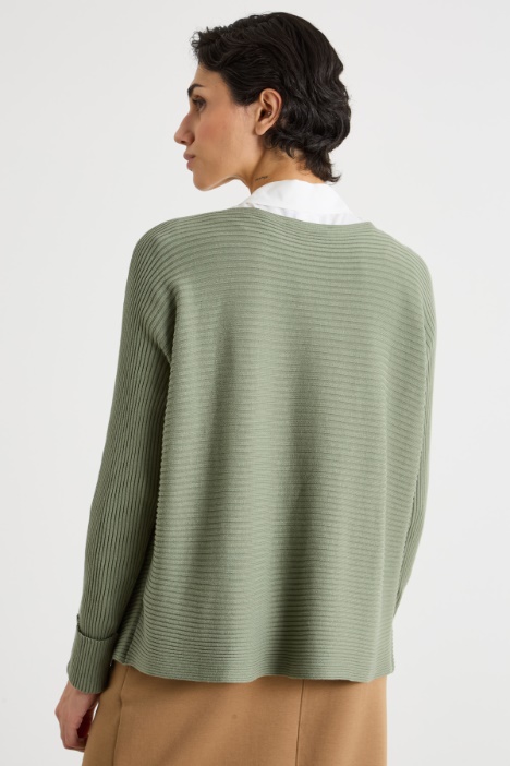 Maglia a coste orizzontali