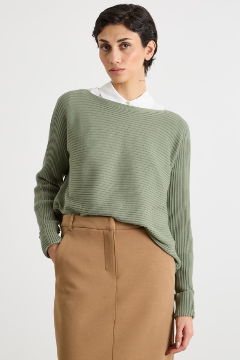 Horizontally ribbed jumper Intrend