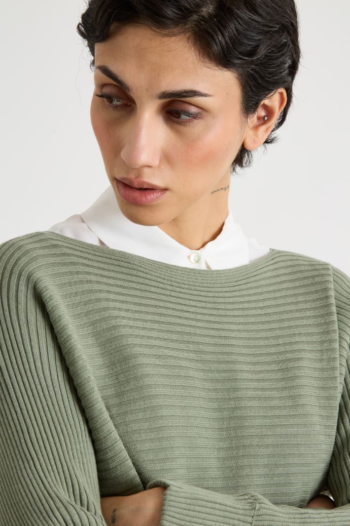 Horizontally ribbed jumper Intrend - 3