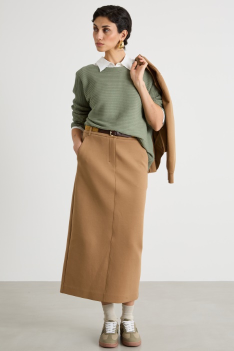 Horizontally ribbed jumper Intrend