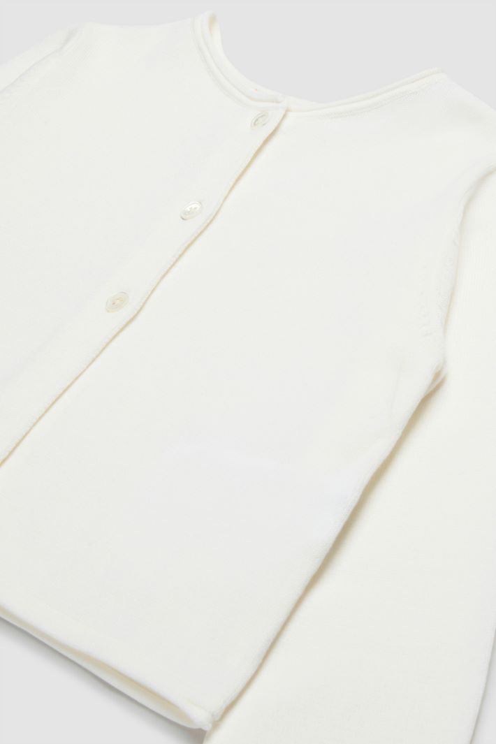 Heart-Embroidered Cardigan Intrend - 3