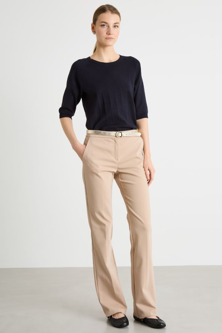 Jacquard Check Knit Top Intrend