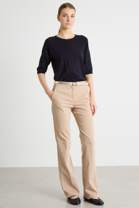 Jacquard Check Knit Top Intrend