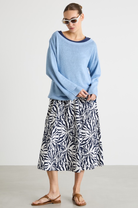 Oversized linen jumper Intrend