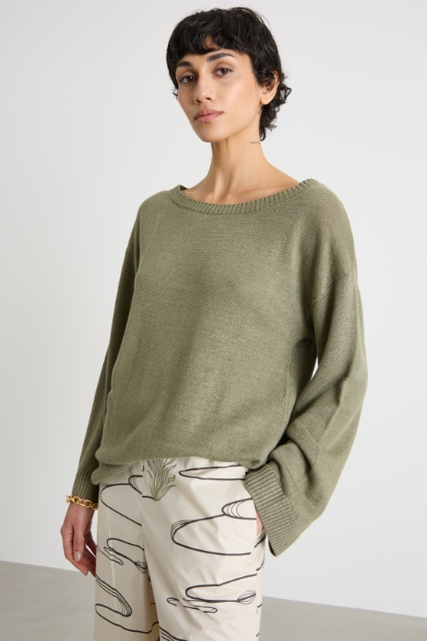 Oversized linen jumper Intrend