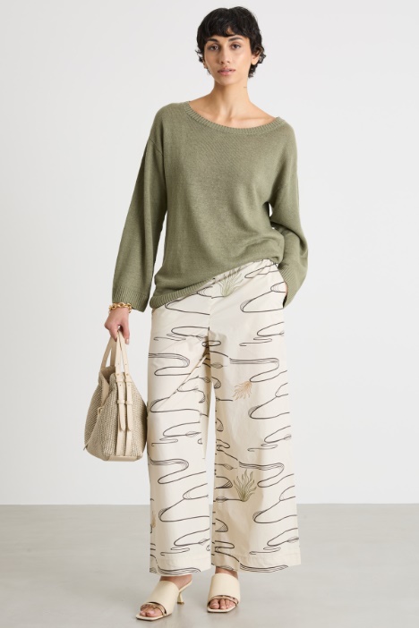 Oversized linen jumper Intrend