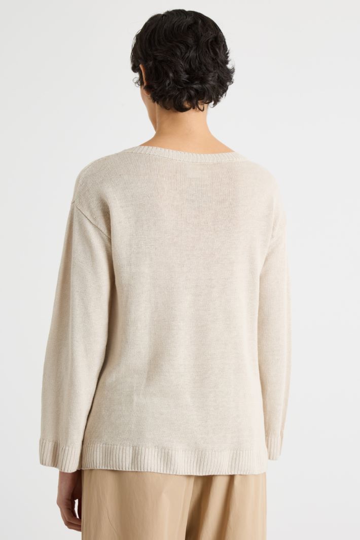 Oversized linen jumper Intrend - 4