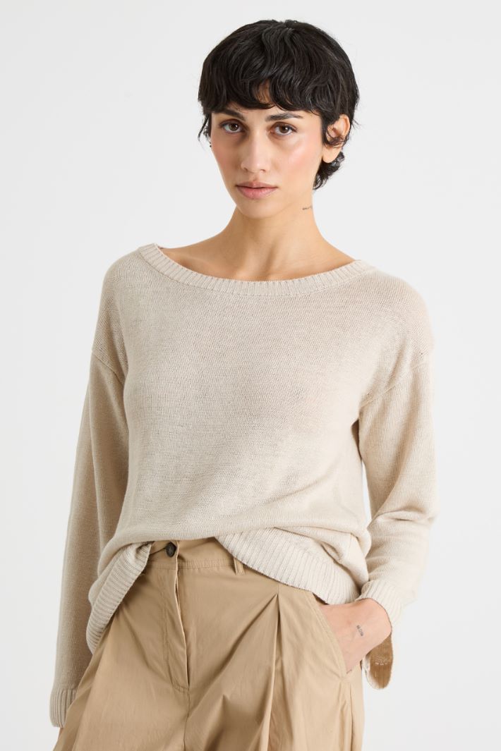 Oversized linen jumper Intrend - 2