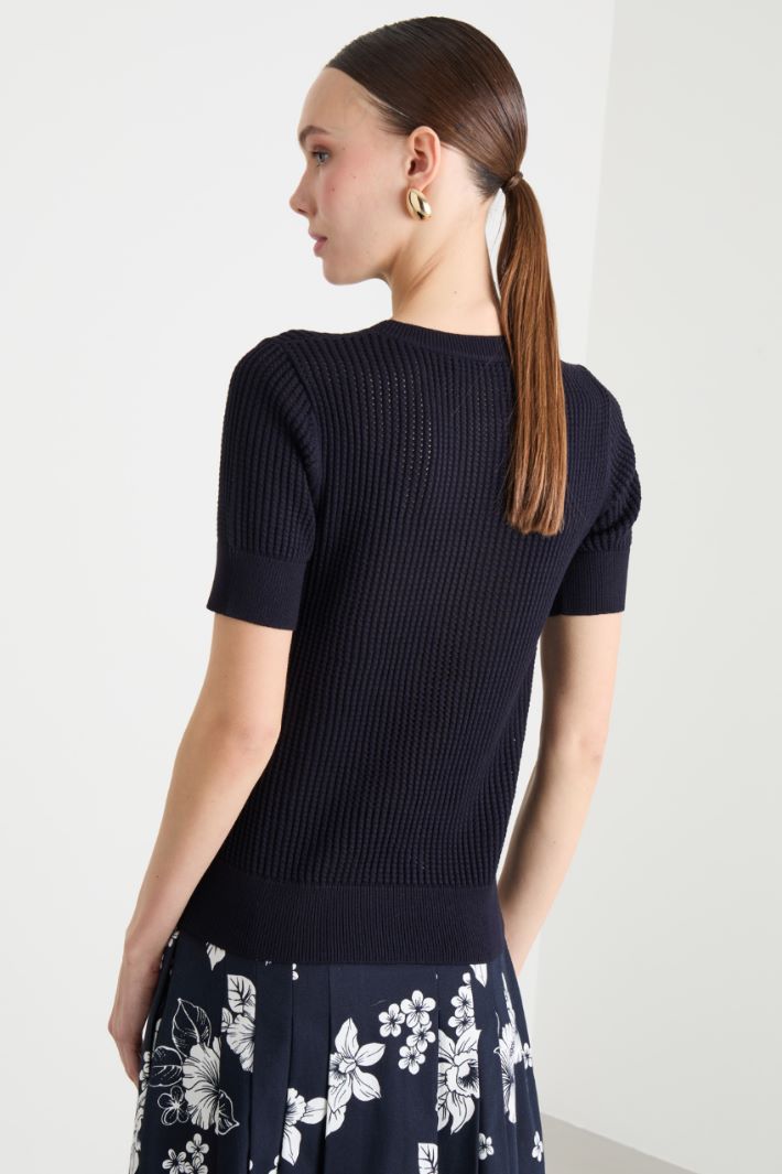 Rib-Knit Top Intrend - 4