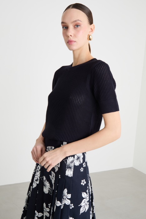 Rib-Knit Top Intrend