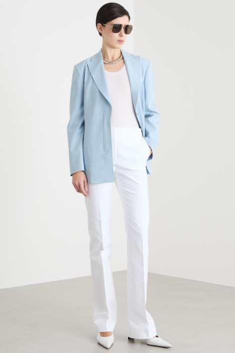 Crepe knit top Intrend