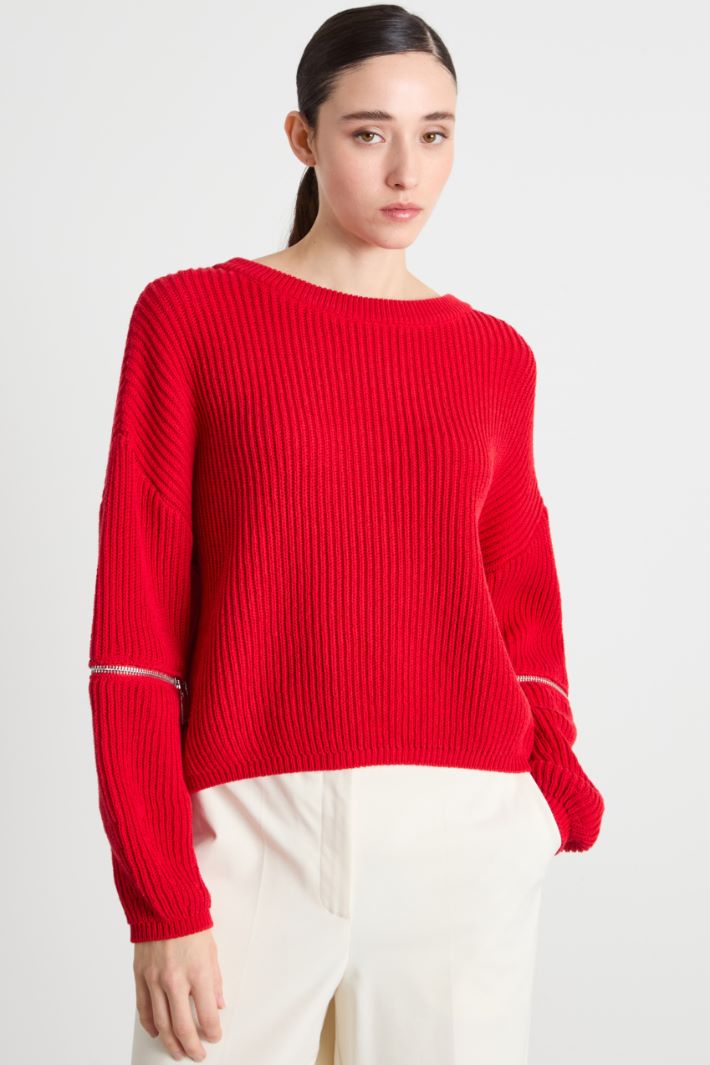Zipped-sleeve jumper Intrend - 2