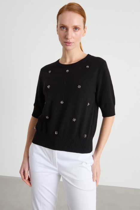 Jewel-embellished jumper Intrend