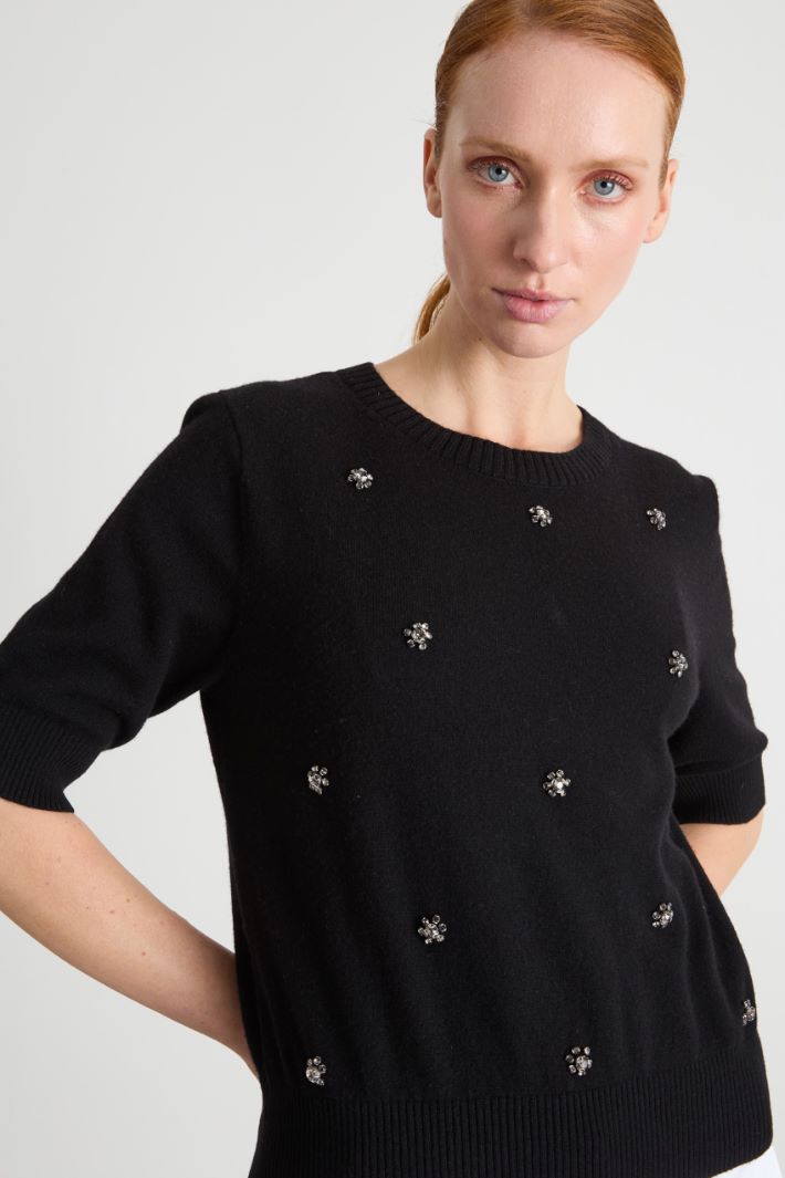 Jewel-embellished jumper Intrend - 3