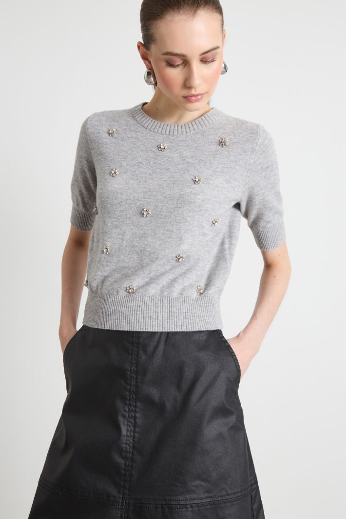 Jewel-embellished jumper Intrend - 2