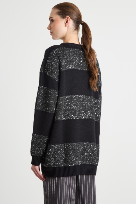 Maglia con paillettes