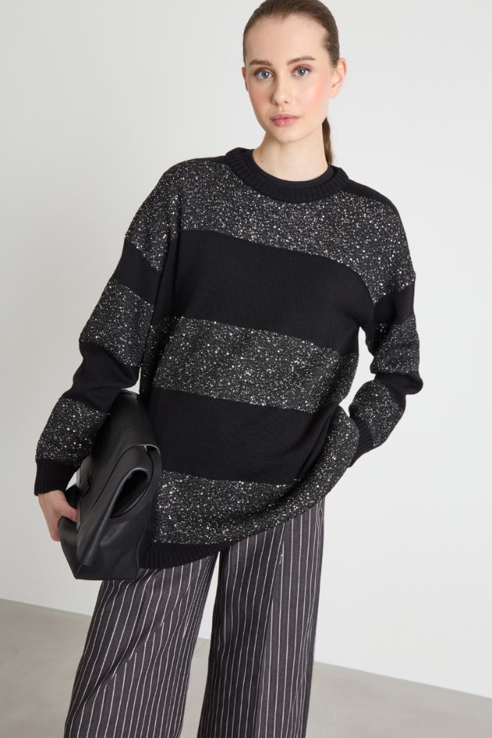 Sequin-embellished jumper Intrend - 2