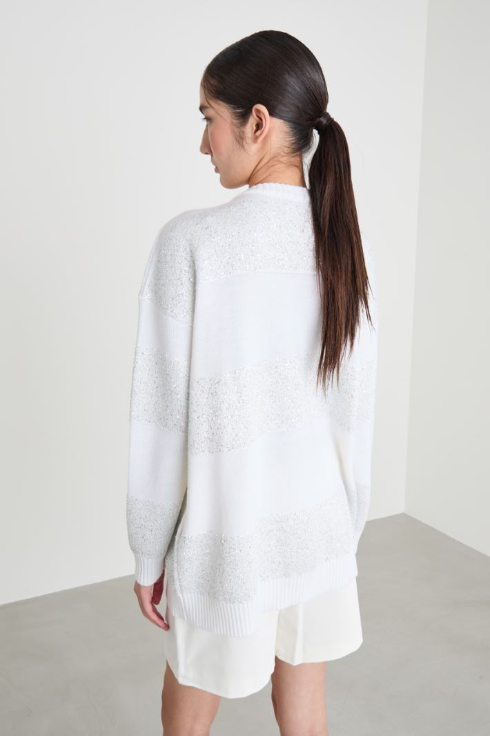 Sequin-embellished jumper Intrend - 4