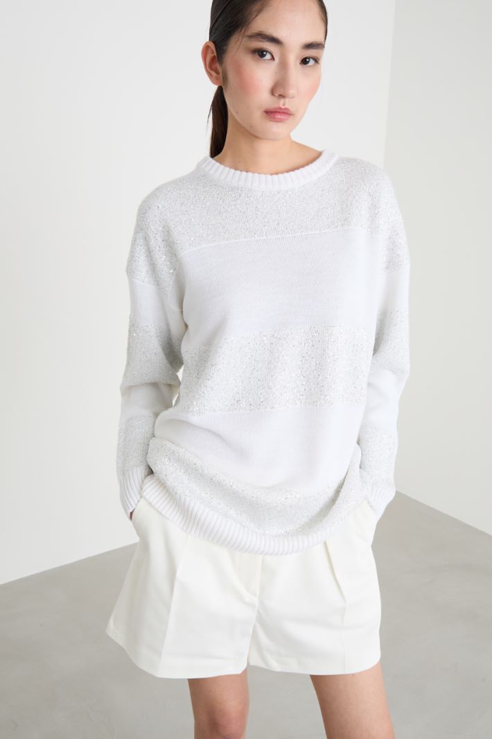 Sequin-embellished jumper Intrend - 2