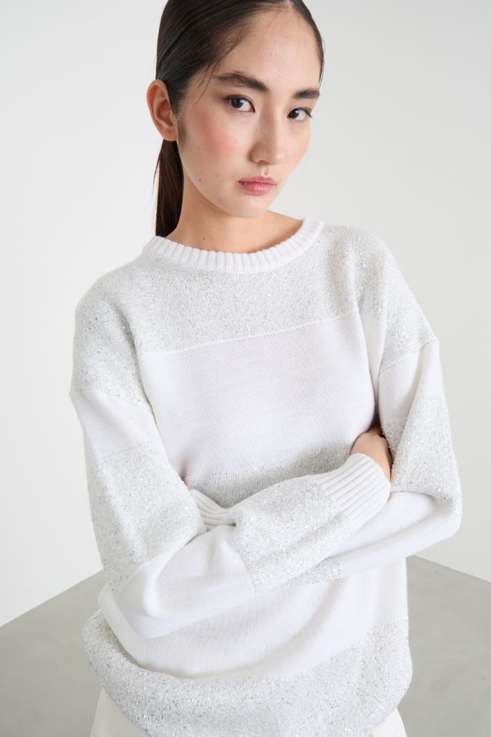 Sequin-embellished jumper Intrend - 3