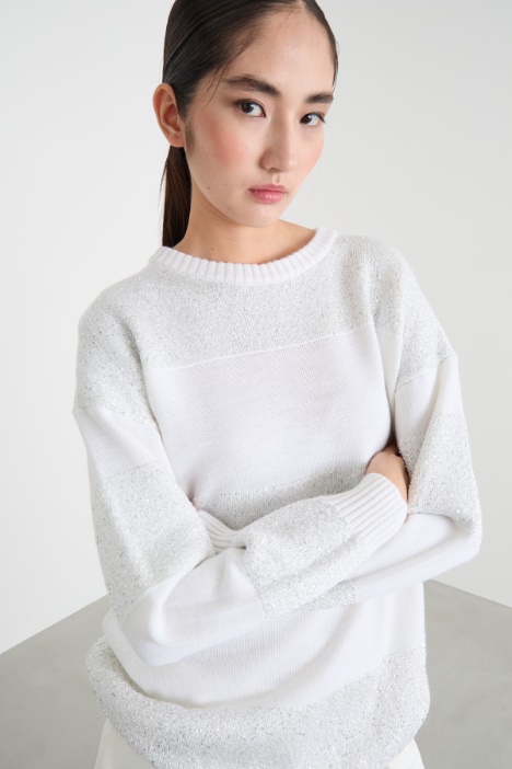 Maglia con paillettes