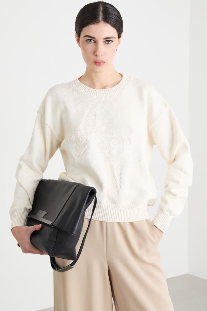 Boxy Intarsia-Knit Jumper Intrend - 2