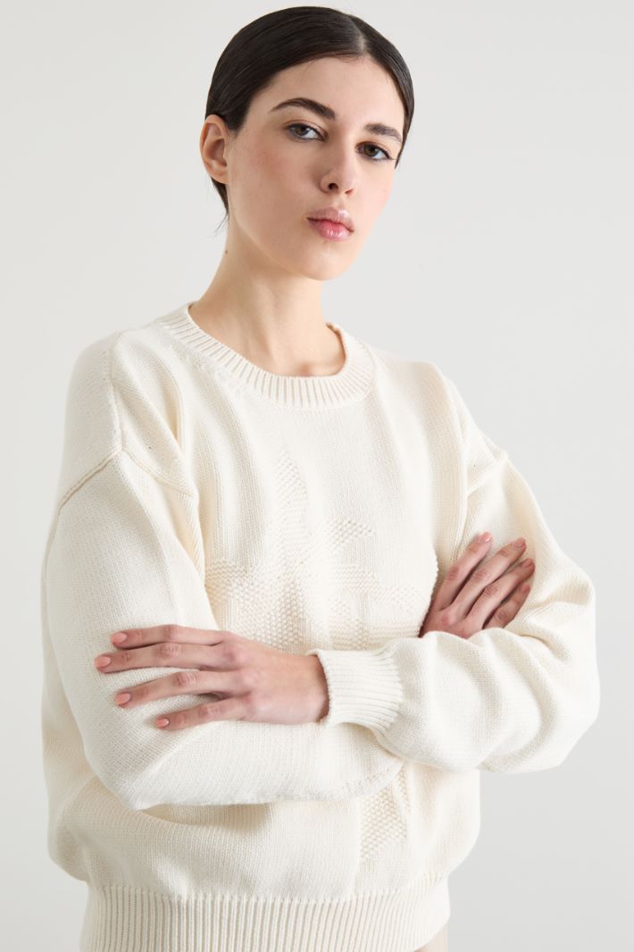 Boxy Intarsia-Knit Jumper Intrend - 3