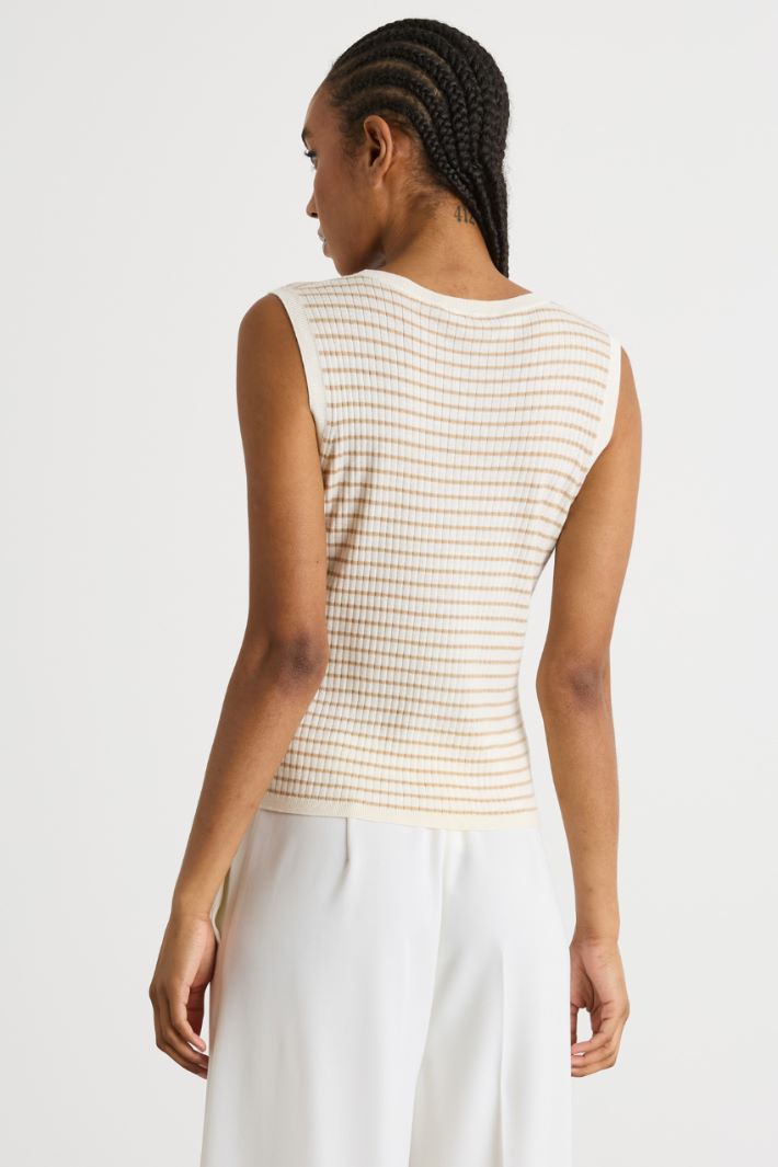 Knitted vest top Intrend - 4