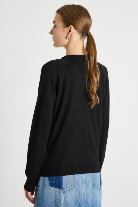 Twin set con scollo tondo